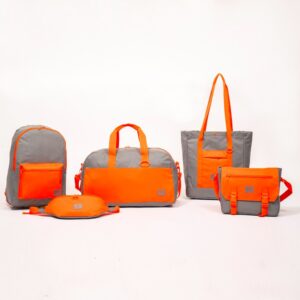 Gray and Orange Color Outdoor Backpack Manufacturer