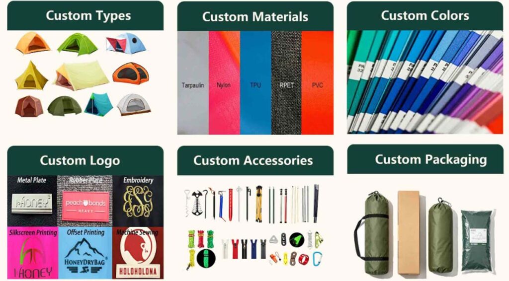 camping tent manufacturer Customization Services