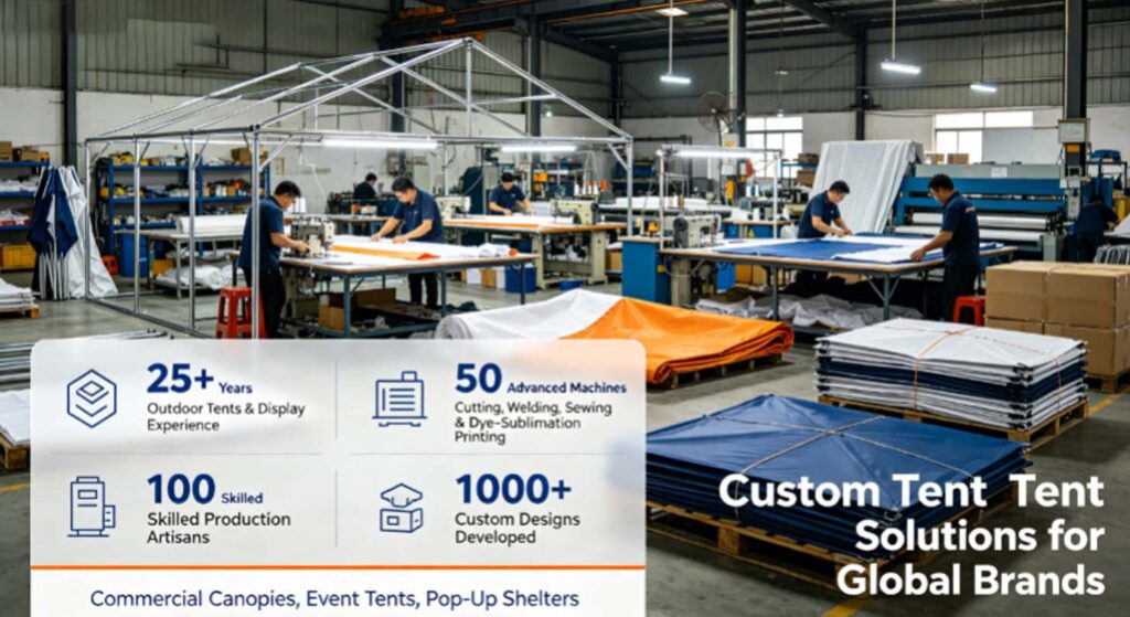Concession Tents Manufacturer Factory Scale
