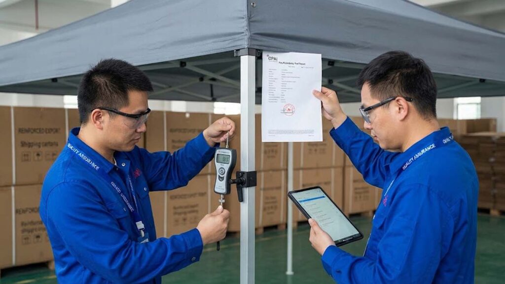 Custom Canopy Manufacturers Quality Verification