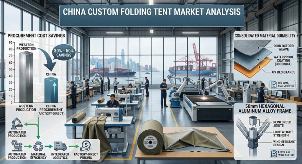 Folding Tent Suppliers China Custom Folding Tent Market