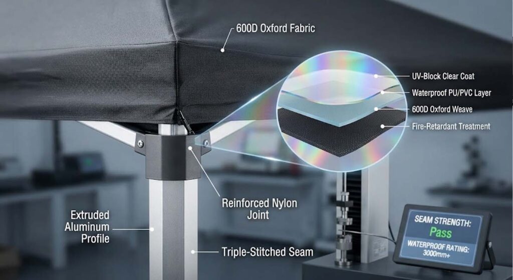 Pop Up Canopy Manufacturer Premium Canopy Materials and Durability Standards