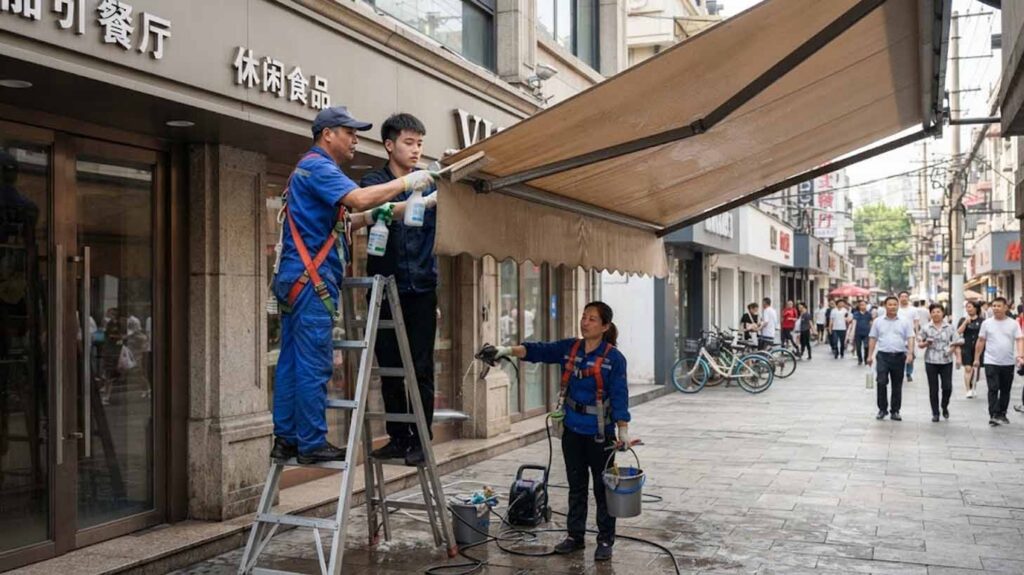 Custom Canvas Awning Manufacturers Maintenance