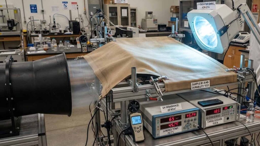 Custom Canvas Awning Manufacturers Product Testing