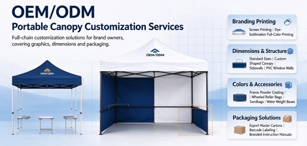 Custom Portable Canopy Manufacturers OEM ODM Custom