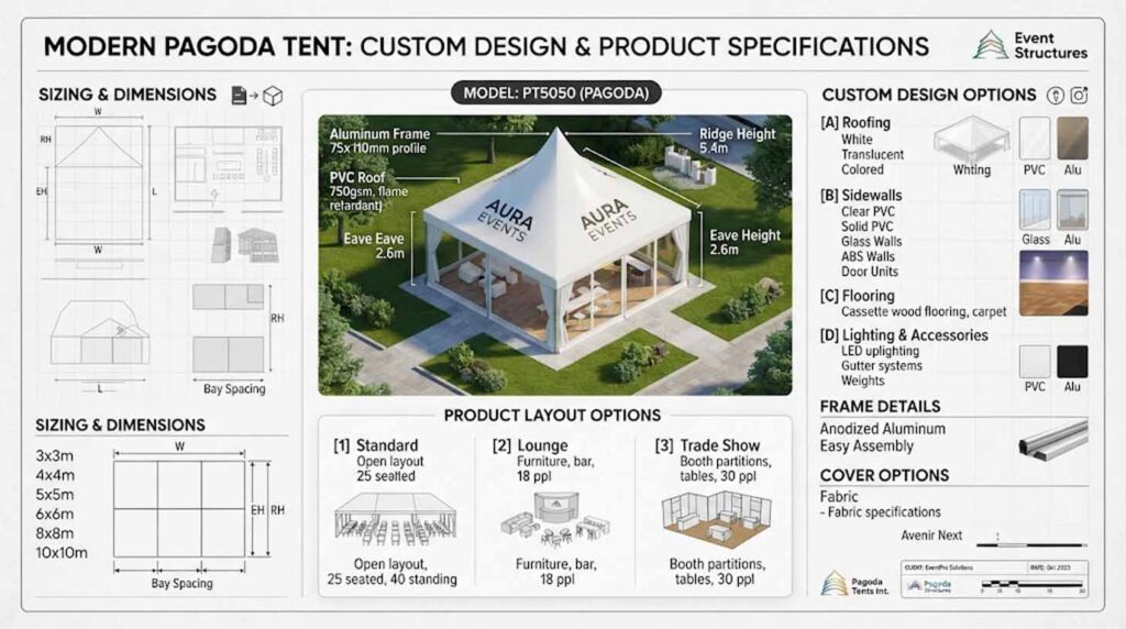 Pagoda Tent Manufacturer Customization Services